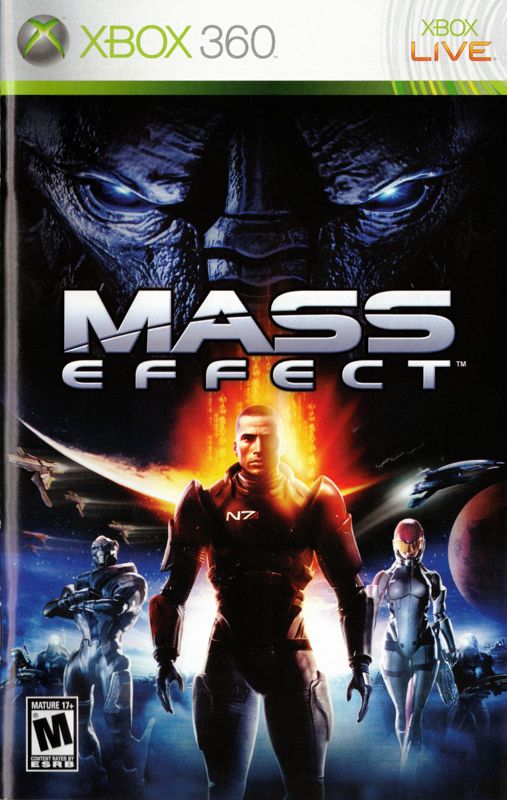 Manual for Mass Effect (Xbox 360): Front