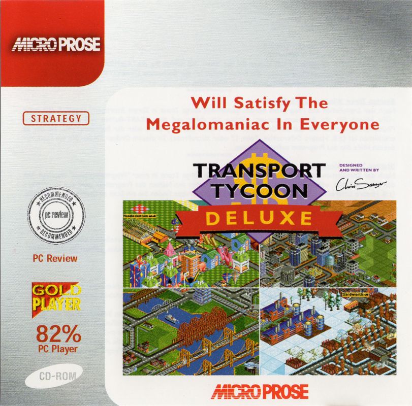 Front Cover for Transport Tycoon Deluxe (DOS) (Hasbro Interactive Classics release)