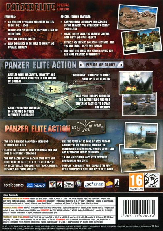 Panzer Elite Collection cover or packaging material - MobyGames