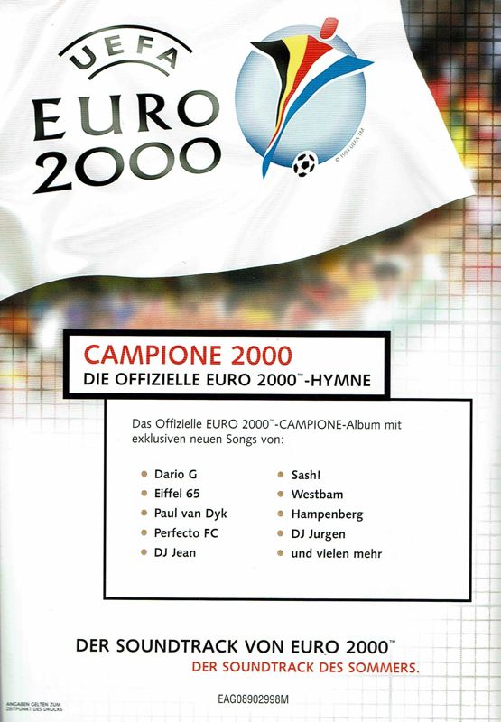 Manual for UEFA Euro 2000 (Windows): Back