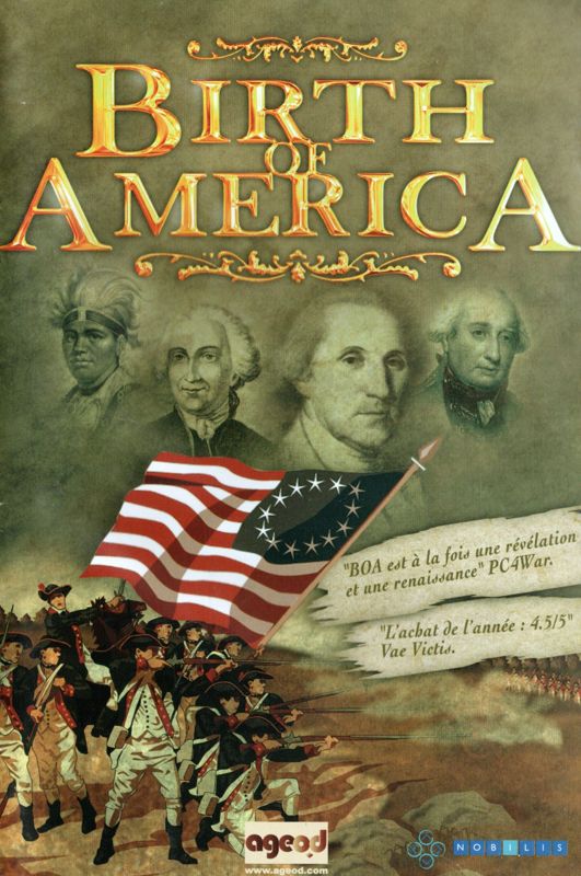 Manual for Birth of America (Windows): Front (24-page)