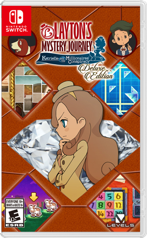 Front Cover for Layton's Mystery Journey: Katrielle and the Millionaires' Conspiracy (Nintendo Switch) (download release): 1st version