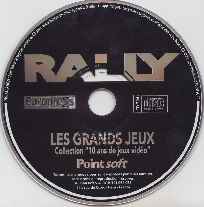 Media for Network Q RAC Rally (DOS) (LES GRANDS JEUX : Collection "10 ans de jeux vidéo" release)