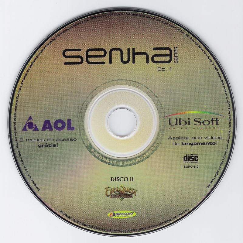 Media for EverQuest: The Ruins of Kunark (Windows) (Senha Games #1 covermount): Disc II