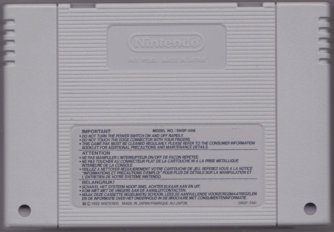 Media for Illusion of Gaia (SNES): Back