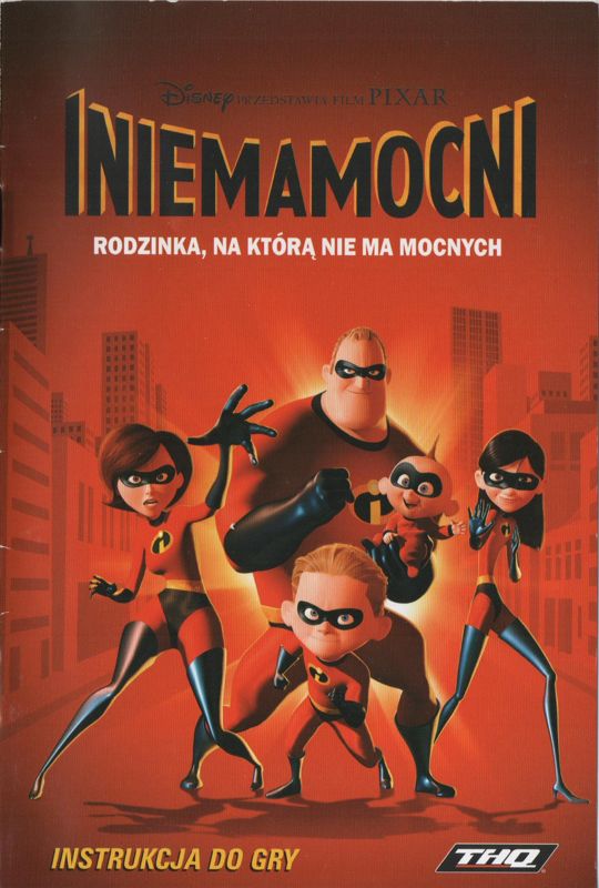 Manual for The Incredibles (Windows): Front
