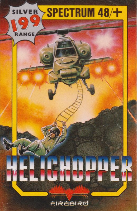 Front Cover for Helichopper (ZX Spectrum) (Silver 199 Range release)
