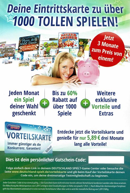 Advertisement for Gnomes Garden 2 (Windows) (Deutschland Spielt release): Back