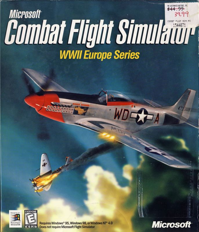 Front Cover for Microsoft Combat Flight Simulator: WWII Europe Series (Windows) (Unique back flap box design)