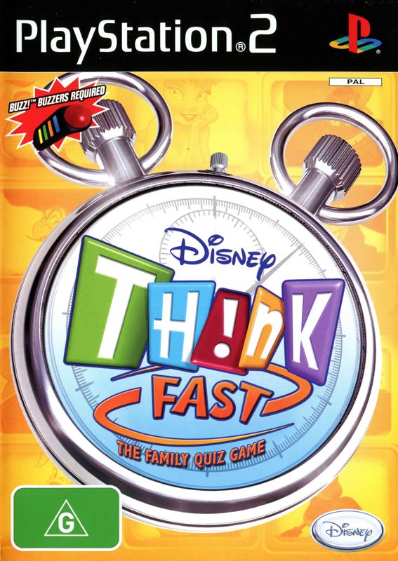 Front Cover for Disney Th!nk Fast (PlayStation 2)