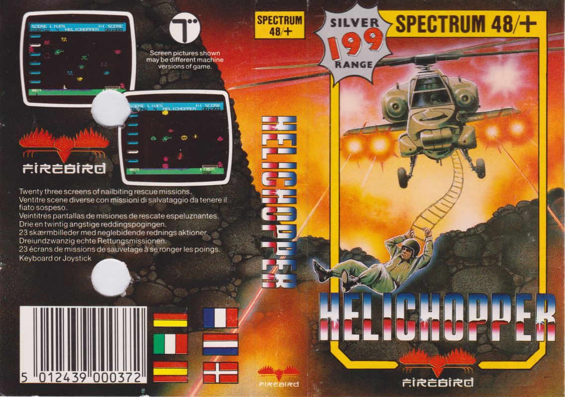 Full Cover for Helichopper (ZX Spectrum) (Silver 199 Range release)