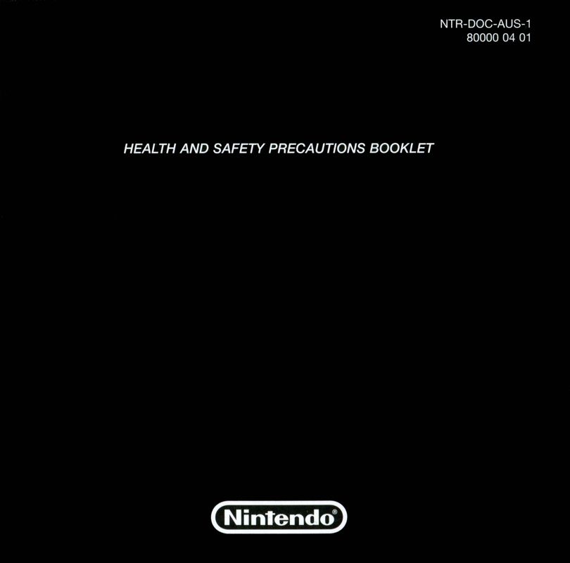 Other for Battle of Giants: Dragons (Nintendo DS): Health and safety precautions booklet - front