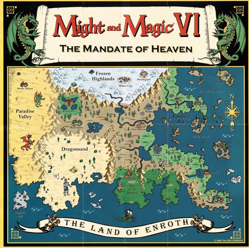 Map for Might and Magic VI: The Mandate of Heaven (Windows)