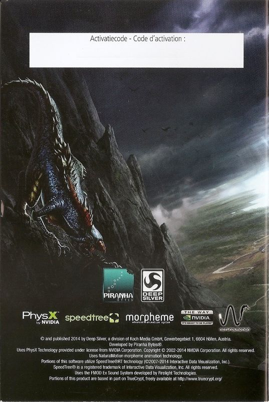 Manual for Risen 3: Titan Lords - Complete Edition (Windows): Back