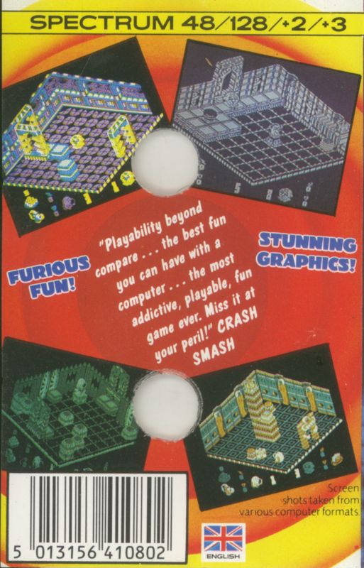 Back Cover for Head Over Heels (ZX Spectrum) (The Hit Squad release)