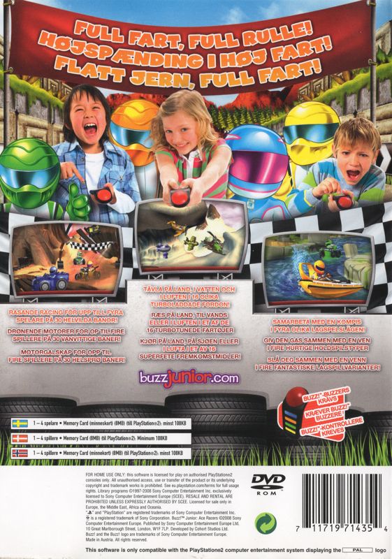 Buzz! Junior: Ace Racers cover or packaging material - MobyGames