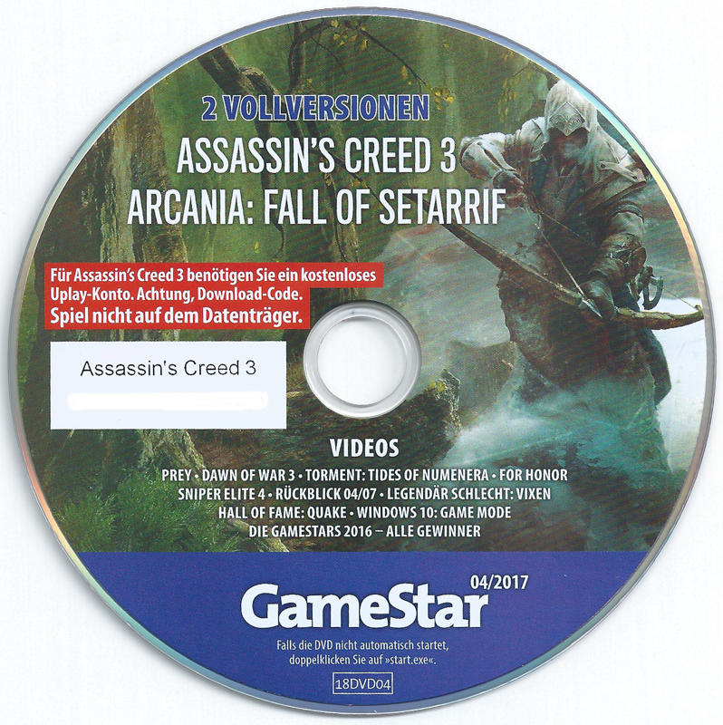 Media for ArcaniA: Fall of Setarrif (Windows) (GameStar 04/2017 covermount)