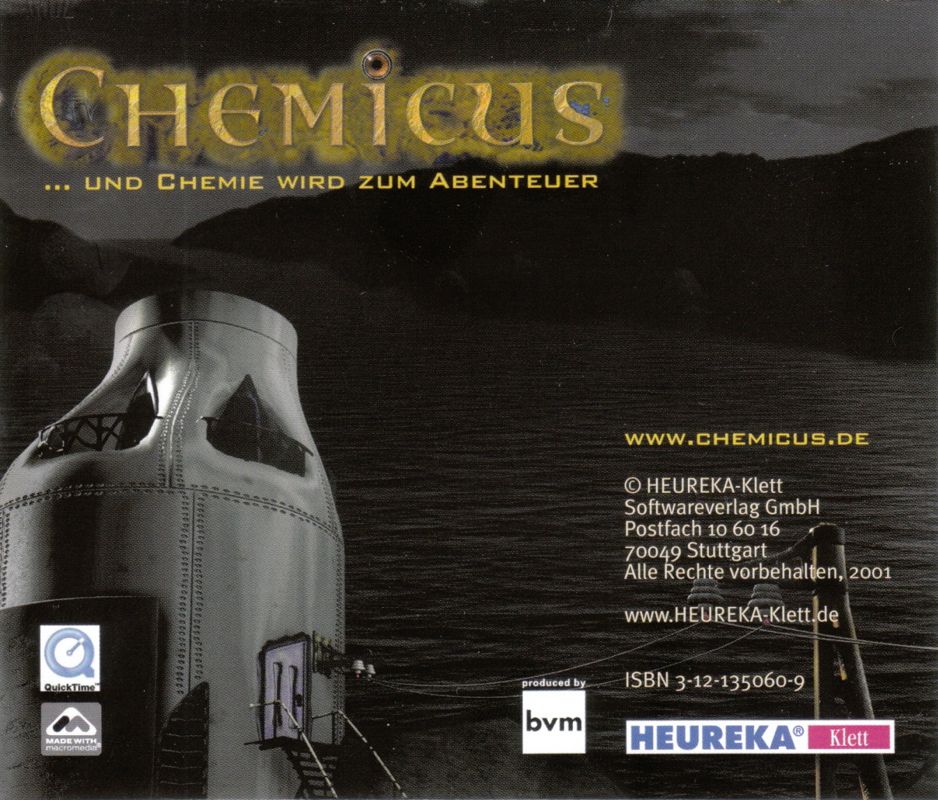 Other for Chemicus: Journey to the Other Side (Macintosh and Windows): Jewel Case - Back