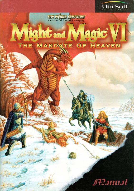 Manual for Might and Magic VI: The Mandate of Heaven (Windows): Front