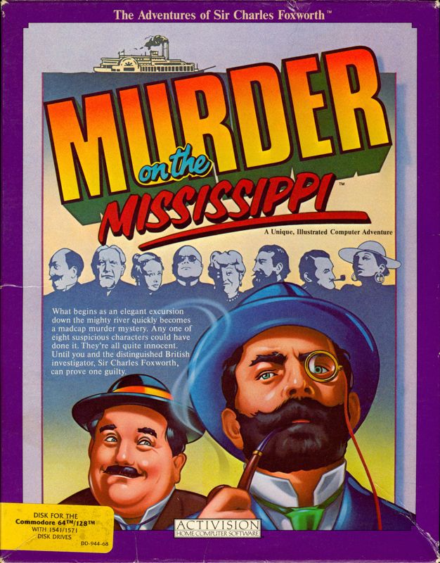 Front Cover for Murder on the Mississippi (Commodore 64)
