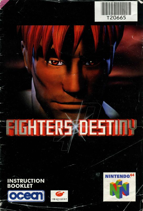 Manual for Fighters Destiny (Nintendo 64): Front