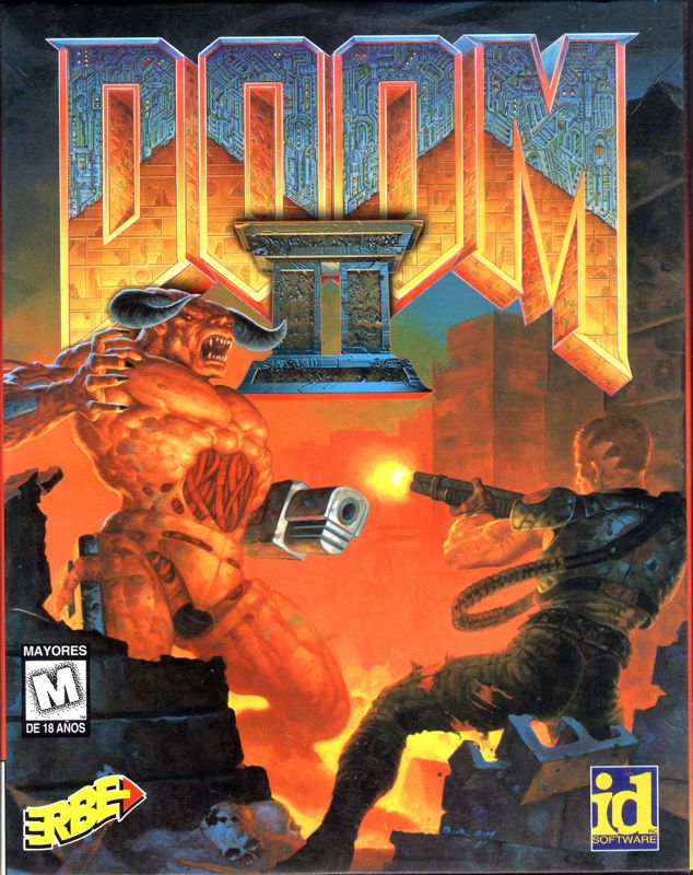 Front Cover for Doom II (DOS) (3.5" Floppy Disk release)