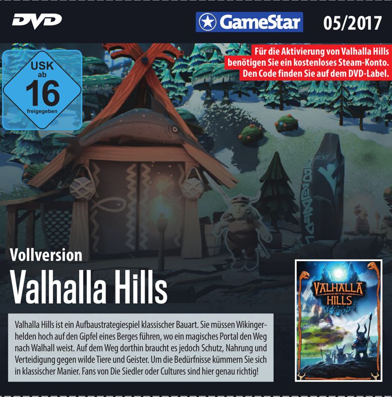 Other for Valhalla Hills (Windows) (GameStar 05/2017 covermount): Jewel Case - Front (electronic)