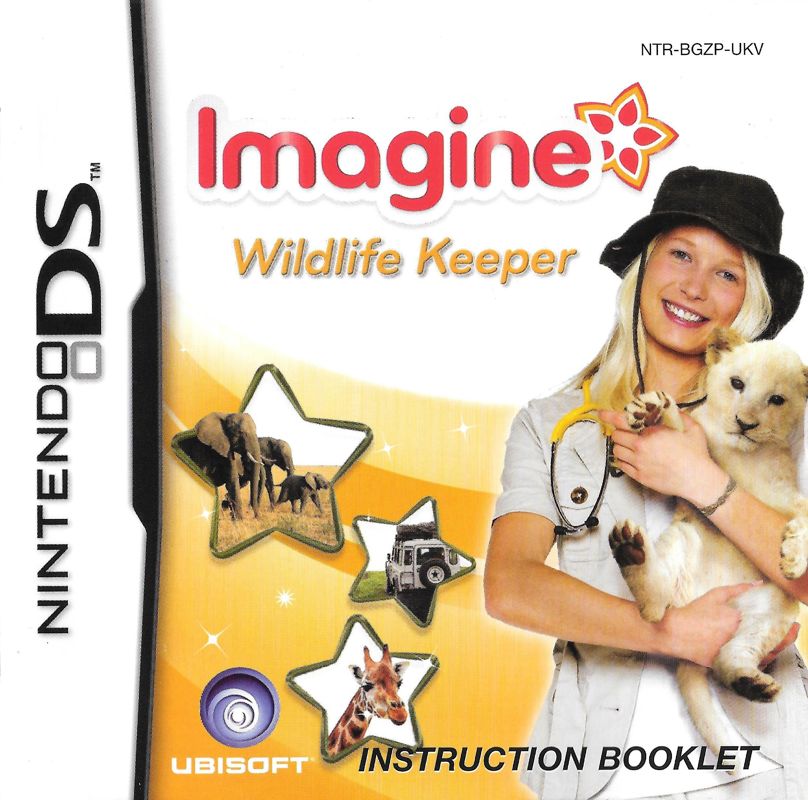 Manual for Imagine: Zookeeper (Nintendo DS): Front