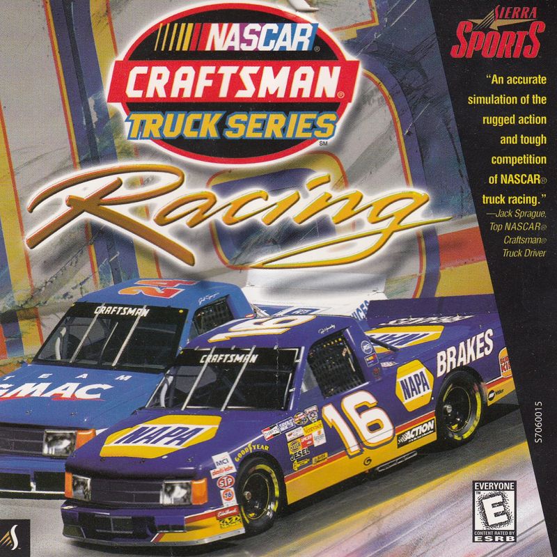 Front Cover for NASCAR Craftsman Truck Series Racing (Windows)