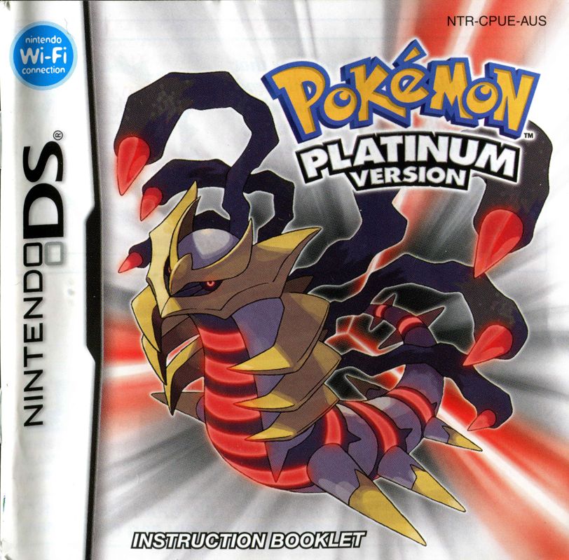 Pokémon Platinum Version cover or packaging material MobyGames