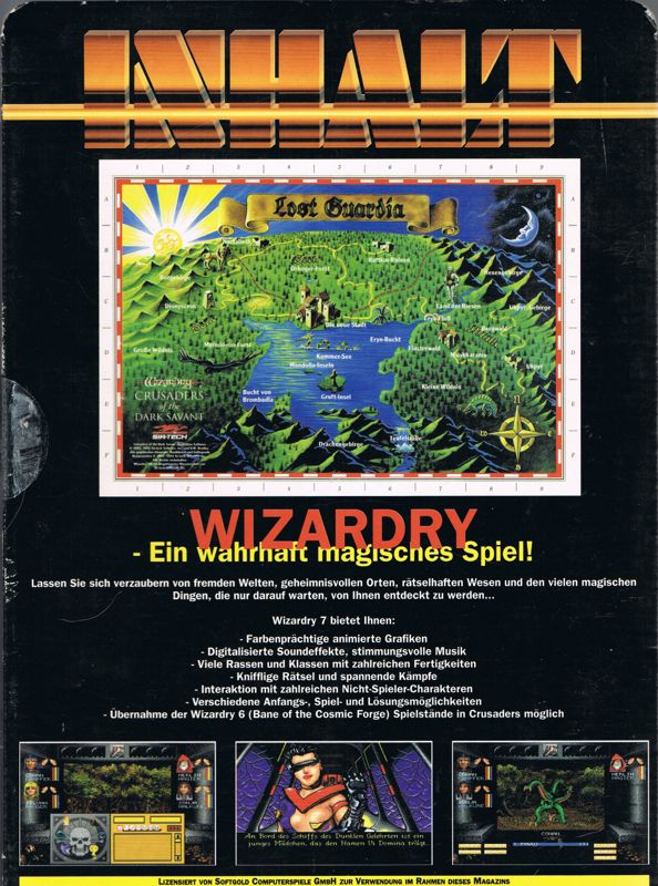 Back Cover for Wizardry: Crusaders of the Dark Savant (DOS) (PC Games CD ROM release)