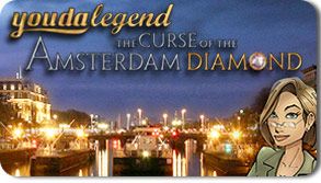 Front Cover for Youda Legend: The Curse of the Amsterdam Diamond (Windows) (Oberon Media/Pogo release)