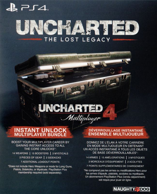 Other for Uncharted: The Lost Legacy (PlayStation 4): Multiplayer Code