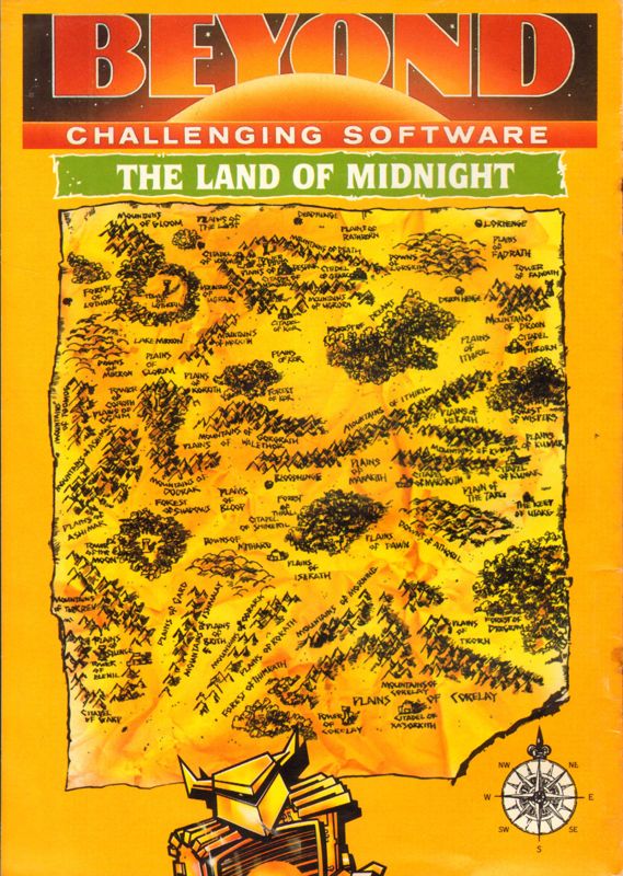 Manual for The Lords of Midnight (ZX Spectrum): Back