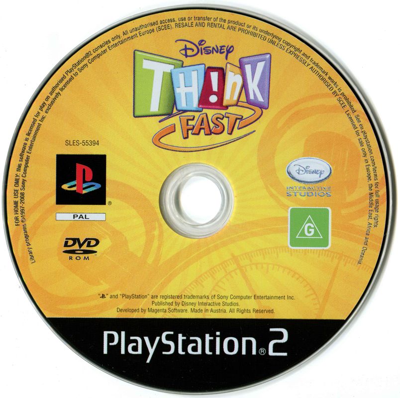 Media for Disney Th!nk Fast (PlayStation 2)