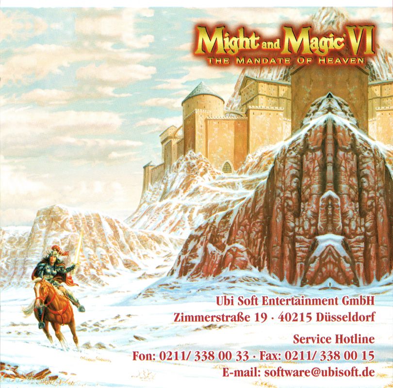 Other for Might and Magic VI: The Mandate of Heaven (Windows): Jewel Case - Left Inlay