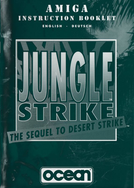 Manual for Jungle Strike (Amiga) (Amiga 1200 / 4000 AGA version): Front