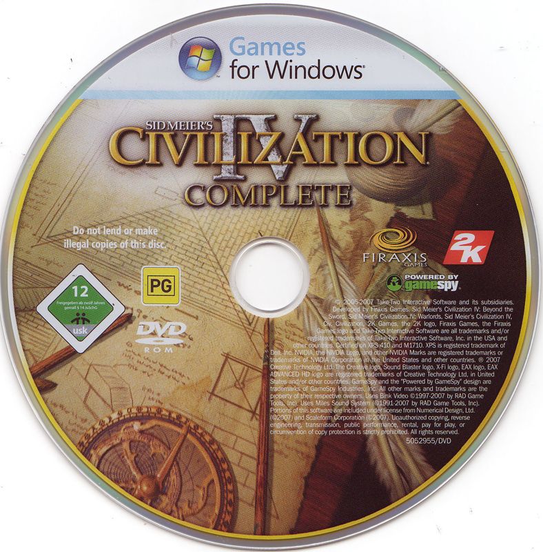 Media for Sid Meier's Civilization IV: Complete (Windows)