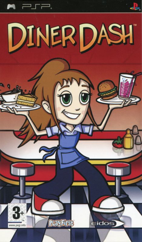 Front Cover for Diner Dash: Sizzle & Serve (PSP)
