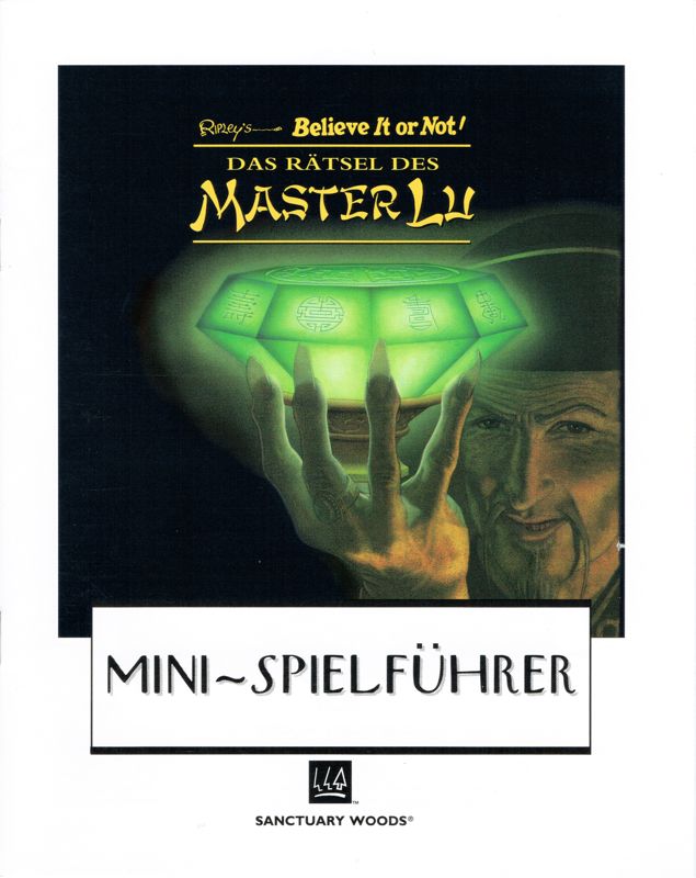 Extras for Ripley's Believe It or Not!: The Riddle of Master Lu (DOS): Mini Guide - Front