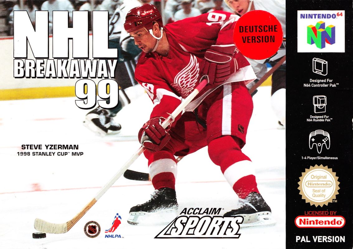 Front Cover for NHL Breakaway 99 (Nintendo 64)