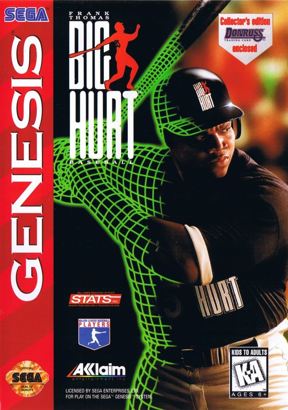 Frank Thomas Big Hurt Baseball (1995) - MobyGames