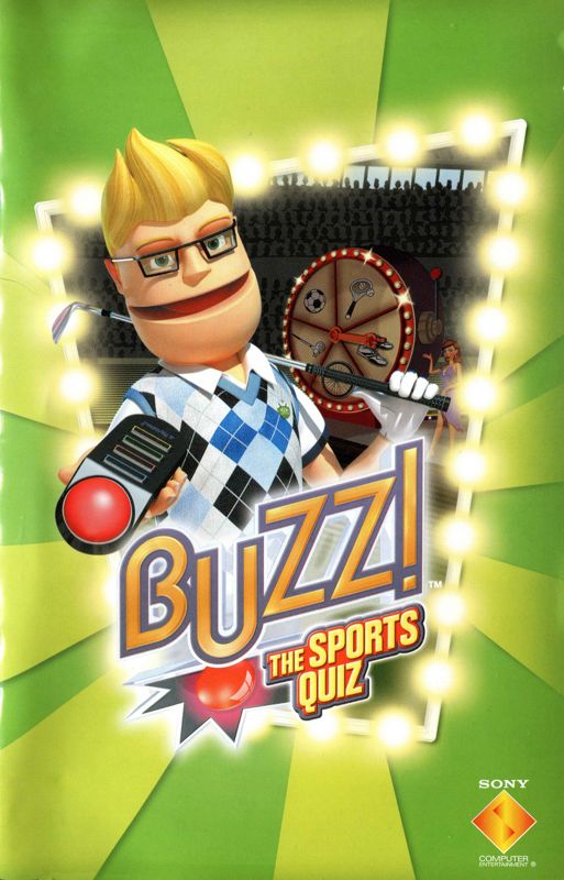 Manual for Buzz! The Sports Quiz (PlayStation 2): Front