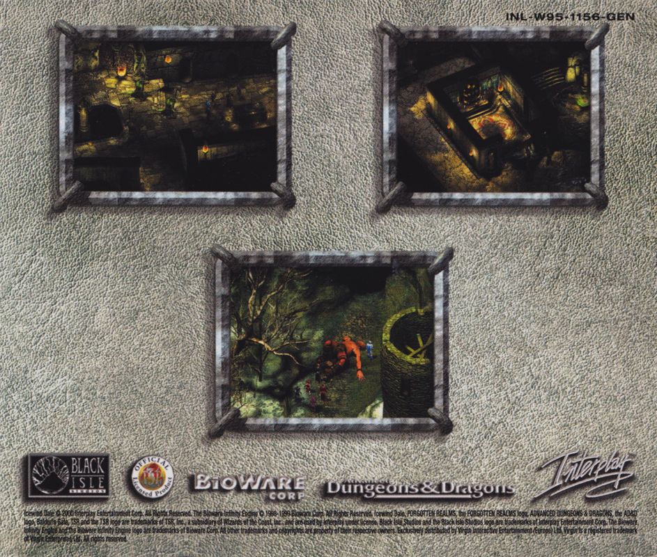 Other for Icewind Dale (Windows): Jewel Case - Back