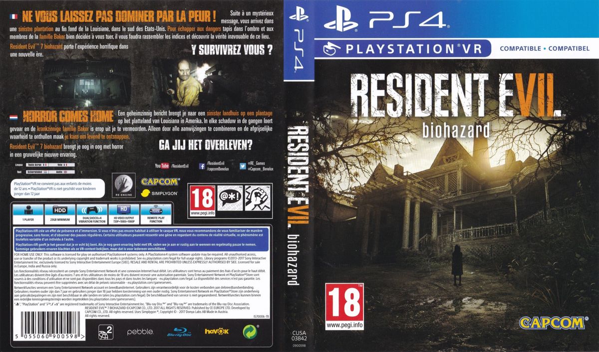 Full Cover for Resident Evil 7: Biohazard (PlayStation 4)