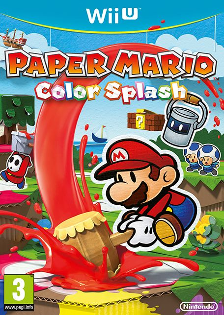Front Cover for Paper Mario: Color Splash (Wii U) (download release)
