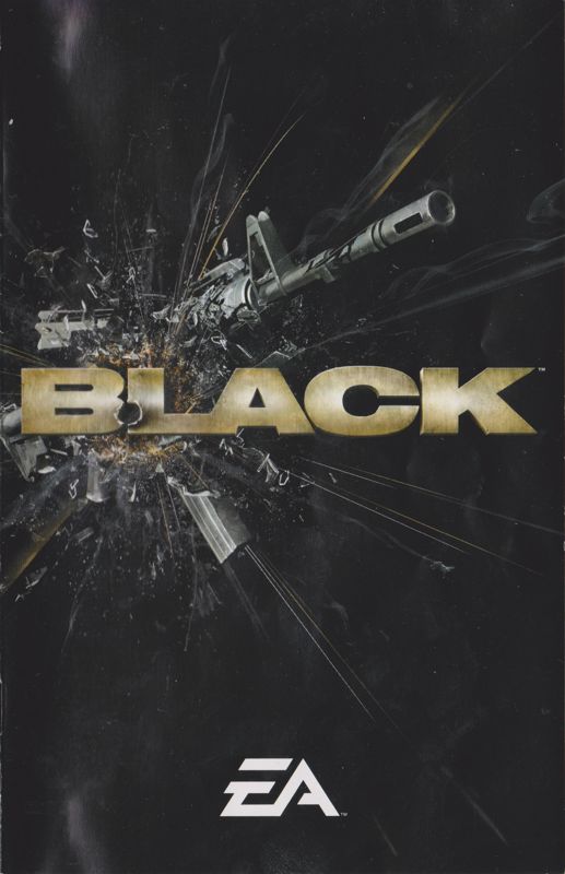 Manual for Black (PlayStation 2): Front