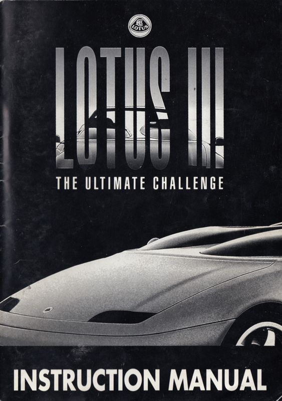 Manual for Lotus: The Ultimate Challenge (Amiga) (Alternate Disk design): Front