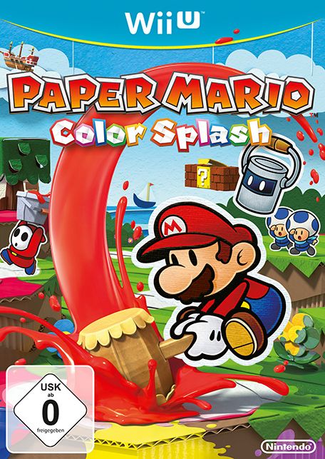 Front Cover for Paper Mario: Color Splash (Wii U) (download release)