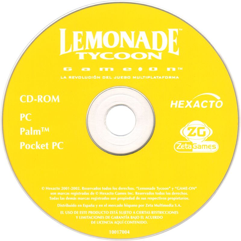 Media for Lemonade Tycoon (Palm OS and Windows and Windows Mobile)